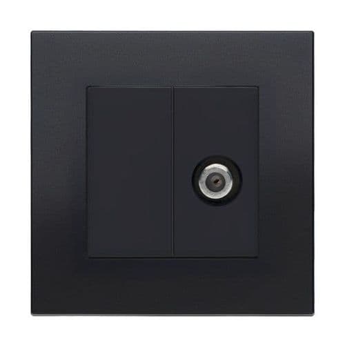 Retrotouch Aura MM13MB-ST1B SAT F-Connector Socket - Matt Black