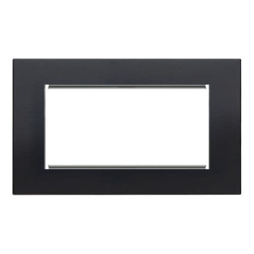 Retrotouch Aura MM23MB-EU2B 2 Gang Euro Module Plate  - Matt Black