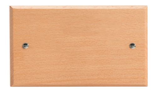 Varilight XKDBBE Kilnwood Scandic Beech 2 Gang Double Blank Plate