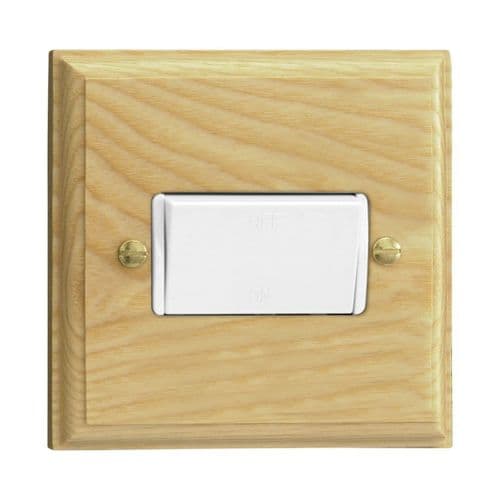 Varilight XKFIAW Kilnwood Ash 1 Gang 10A Fan Isolating Switch (3 Pole)