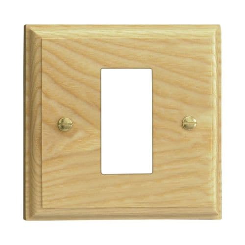 Varilight XKG1A Kilnwood Ash DataGrid Plate (1 DataGrid Space)