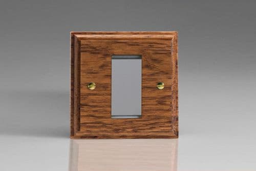 Varilight XKG1MO Kilnwood Medium Oak DataGrid Plate (1 DataGrid Space)