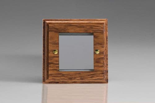 Varilight XKG2MO Kilnwood Medium Oak DataGrid Plate (2 DataGrid Spaces)