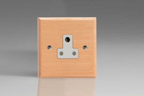Varilight XKRP5BEW Kilnwood Scandic Beech 1 Gang 5A Round Pin Plug Socket