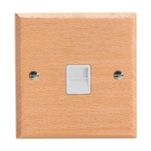 Varilight XKTMBEW Kilnwood Scandic Beech 1 Gang Telephone Master Socket