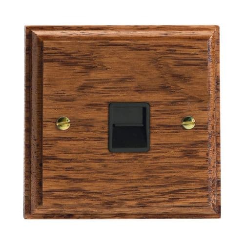 Varilight XKTMMOB Kilnwood Medium Oak 1 Gang Telephone Master Socket