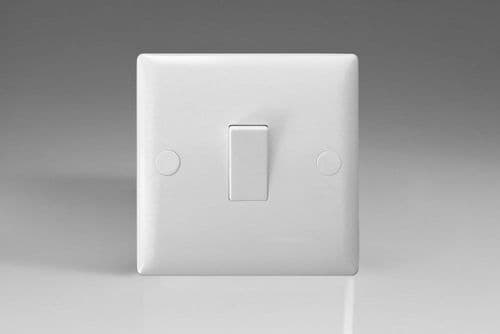 Varilight XO1W Value Polar White 1 Gang 10A 1 or 2 Way Rocker Switch
