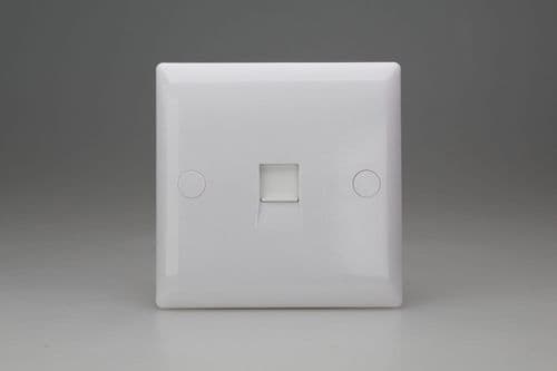 Varilight XORJ456W Value Polar White 1 Gang RJ45 Cat 6 Socket