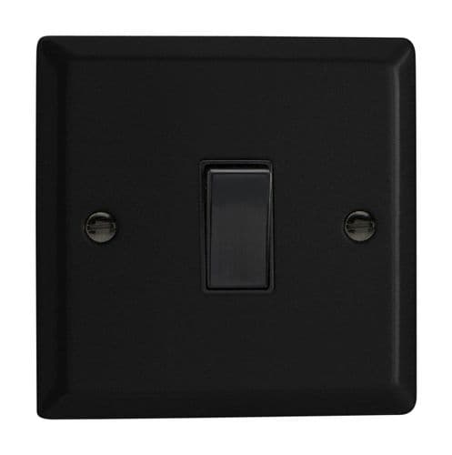 Varilight XY1B.MB Urban Matt Black 1 Gang 10A 1 or 2 Way Rocker Light Switch