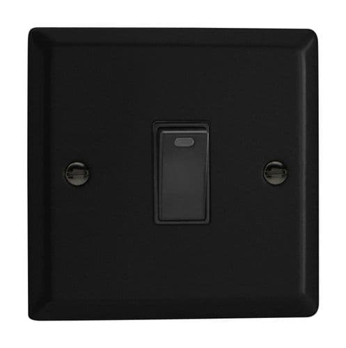 Varilight XY20NB.MB Urban Matt Black 1 Gang 20A Double Pole Switch + Neon Indicator