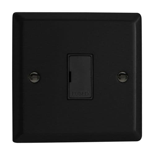 Varilight XY6UB.MB Urban Matt Black 1 Gang 13A Unswitched Fused Spur