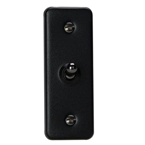 Varilight XYAT1.MB Urban Matt Black 1-Gang 10A 1- or 2-Way Toggle Architrave Switch