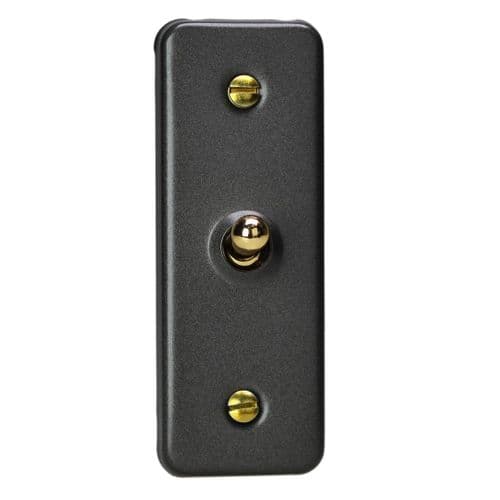 Varilight XYAT1V.SL Vogue Slate 1-Gang 10A 1- or 2-Way Toggle Architrave Switch
