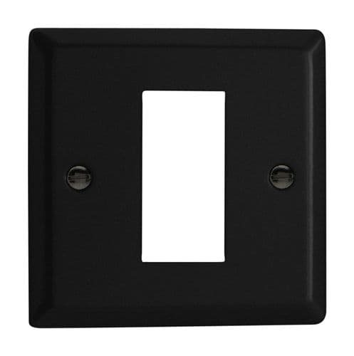 Varilight XYG1.MB Urban Matt Black DataGrid Plate (1 DataGrid Space)
