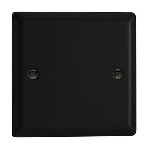 Varilight XYSB.MB Urban Matt Black 1 Gang Single Blank Plate