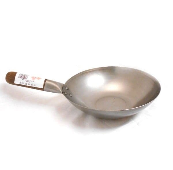 Chinese Carbon Steel Wok (10'' Flat Bottom) | Buy Online at The Asian Cookshop.
