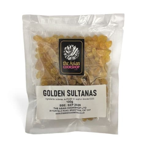 100g Golden Sultanas (Golden Raisins)