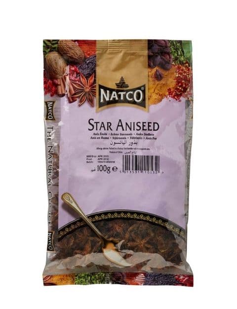 100g Whole Star Aniseed (Star Anise)