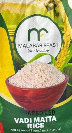 10KG Matta Rice (Vadi) by Malabar Feast