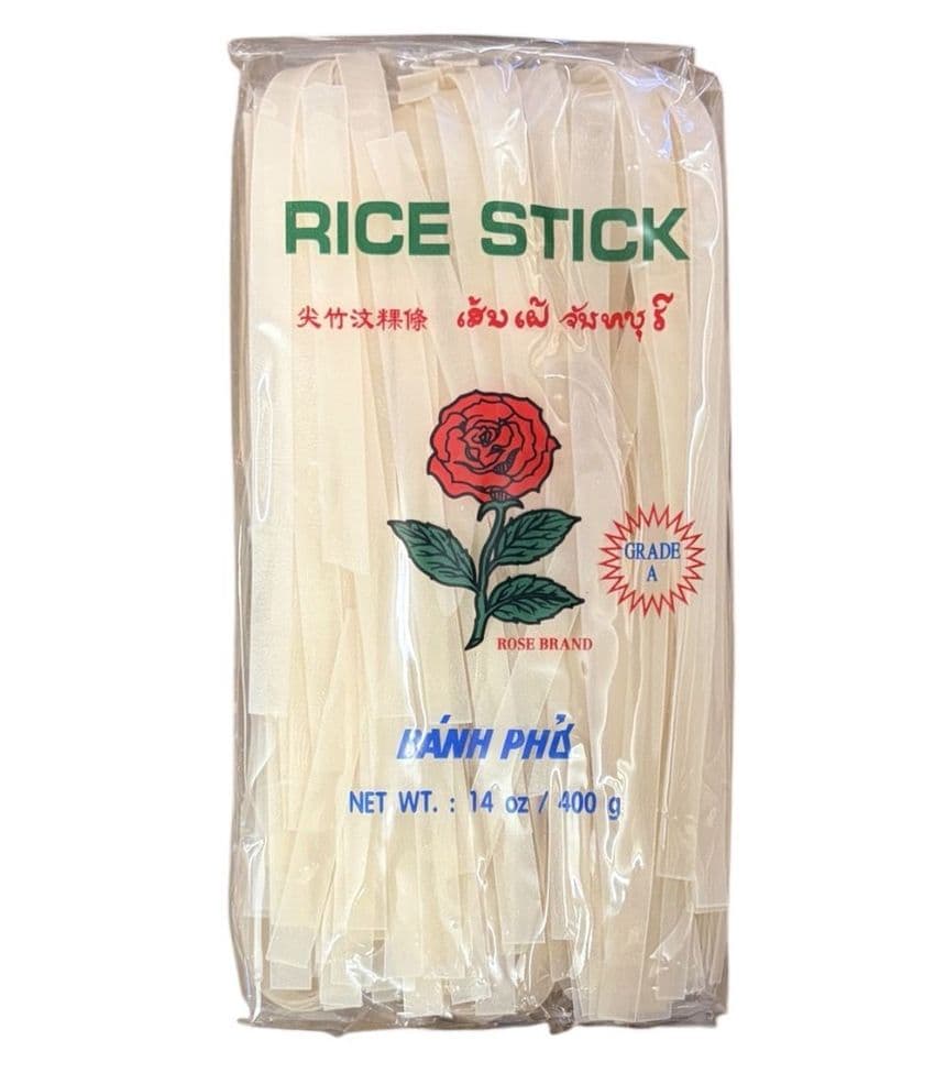 10mm Pad Thai Rice Stick Noodles (Thick, Flat) (Banh Pho) | Buy Online at the Asian Cookshop