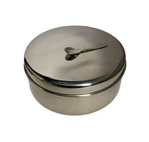 18cm S/S Lid Solid Masala Dabba Spice Tin (with an inner lid) (Size 11)