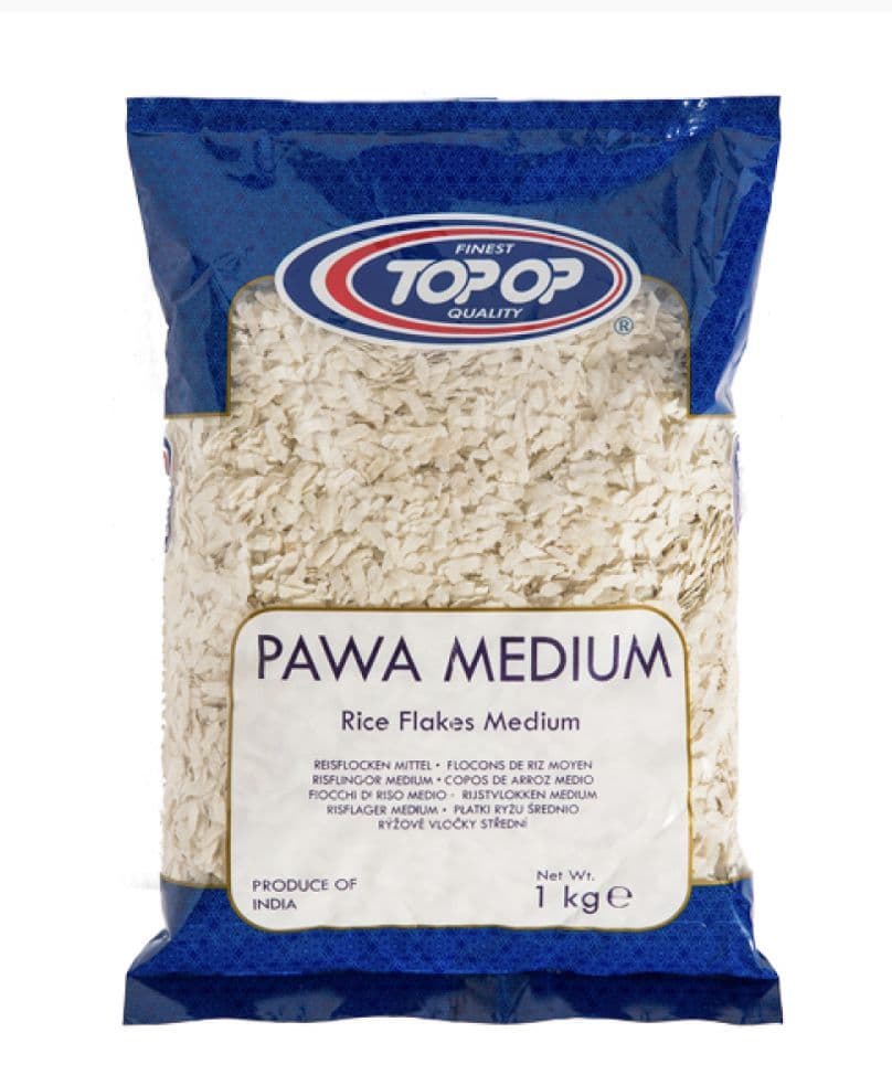 1kg Flaked Rice (Powa, Poha, Pawa) (Flattened Rice) | Buy Online at the Asian Cookshop