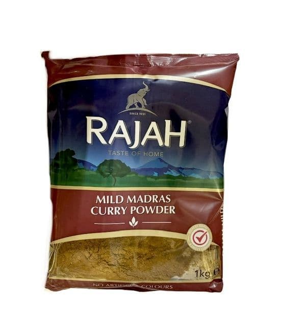 Curry Powder Raja 1KG Rajah Mild Madras Curry Powder | Buy Online at the Asian Cookshop