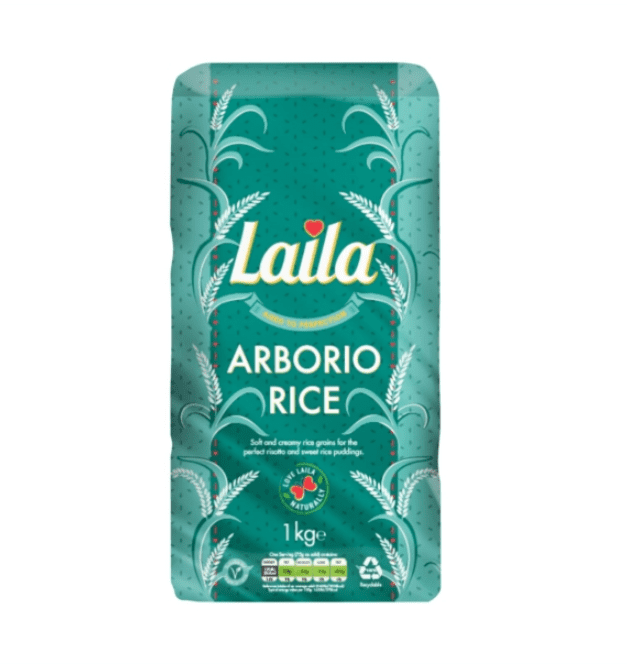Risotto (Arborio) Rice 1KG by Laila | Buy Online at the Asian Cookshop