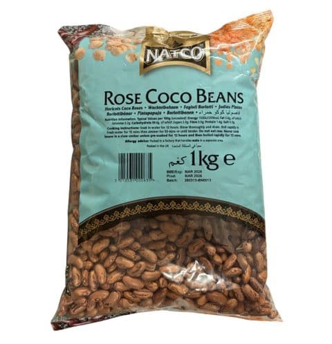 1KG Rosecoco Beans (Borlotti/Crab Eye/Saluggia)