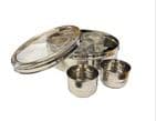 20cm Clear Lid Masala Dabba (Indian Spice Canister) | Buy Online at the Asian Cookshop