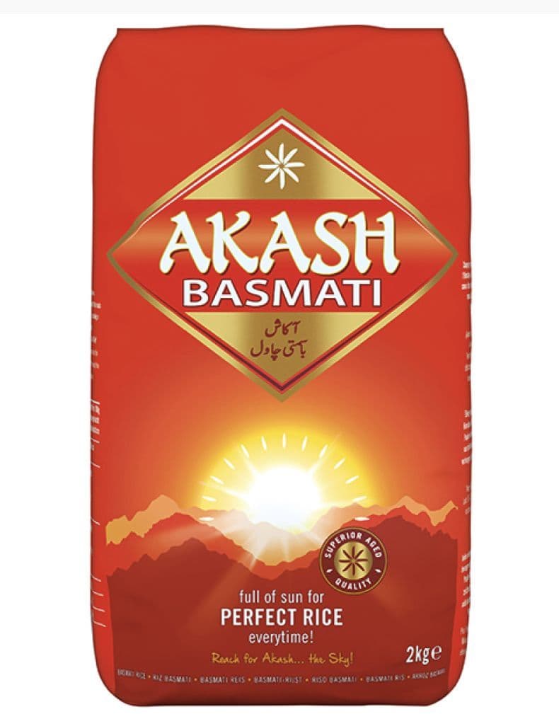 Akash Basmati Rice 2KG | Buy Online at The Asian Cookshop.