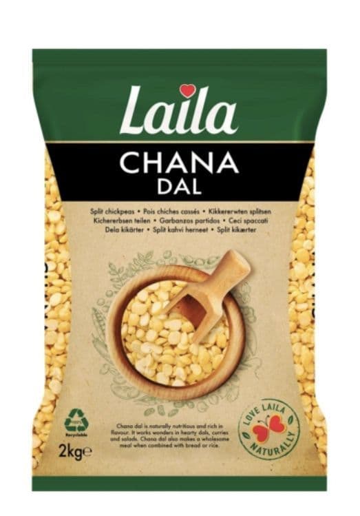 Laila Chana Dal (Bengal Gram) (2KG) | Buy Online at The Asian Cookshop
