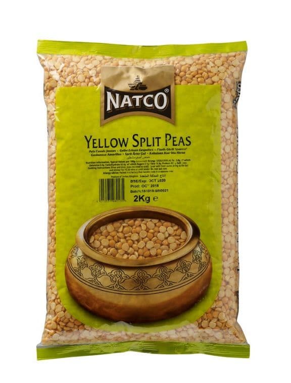 2KG Yellow Split Peas | Buy Online at the Asian Cookshop