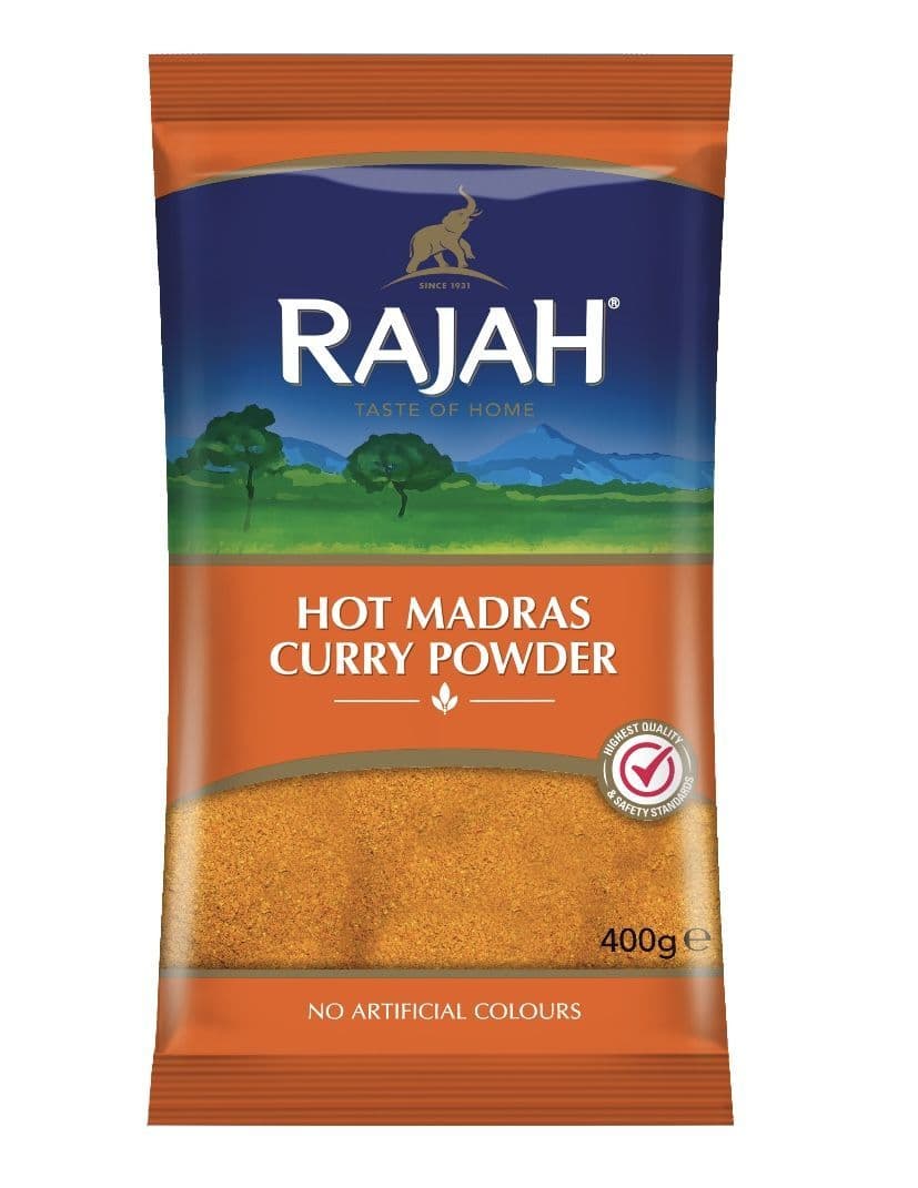 Curry Powder Raja Rajah Hot Madras Curry Powder 400g | Buy Online at the Asian Cookshop