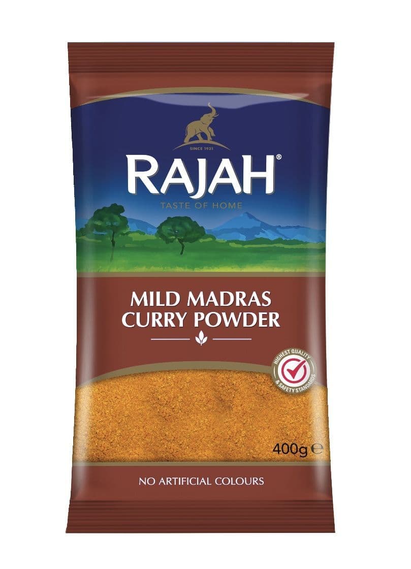 Curry Powder Raja Rajah Mild Madras Curry Powder 400g | Buy Online at the Asian Cookshop