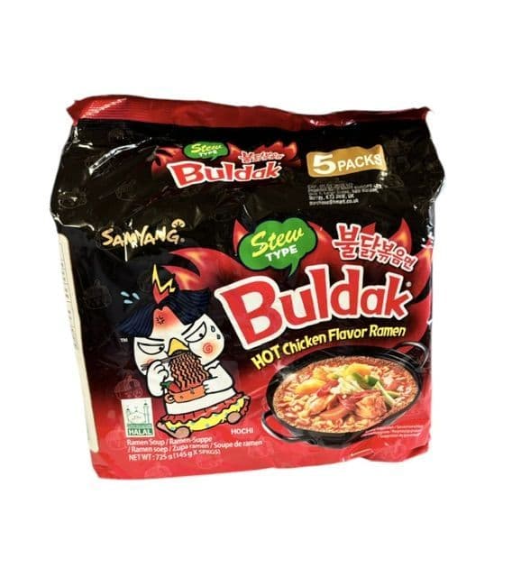 5 Pack Samyang HOT Chicken Buldak Ramen (Soup/Stew Type) | Buy Online at the Asian Cookshop