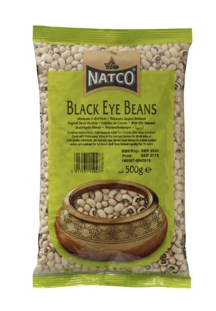 500g Black Eye Beans (Dried Blackeye Peas)