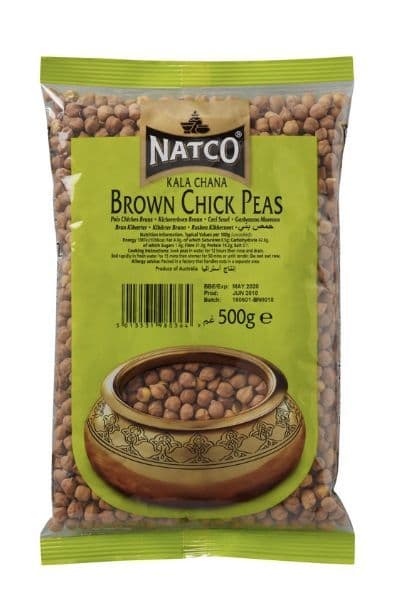 500g Brown Chick Peas (Dried Kala Chana)