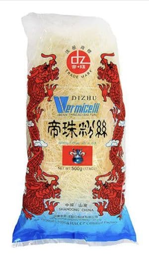 500g Glass Noodles (Cellophane, Fun See, Longkou Mung Bean Vermicelli Threads)