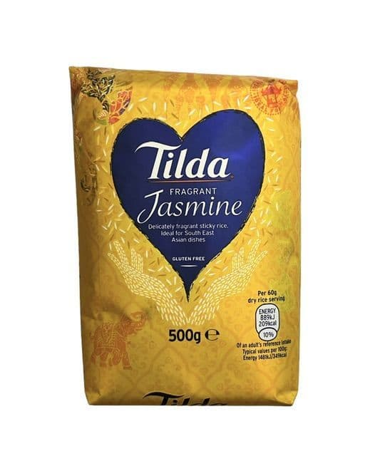 500g Tilda Fragrant Jasmine Rice | Buy Online at The Asian Cookshop.