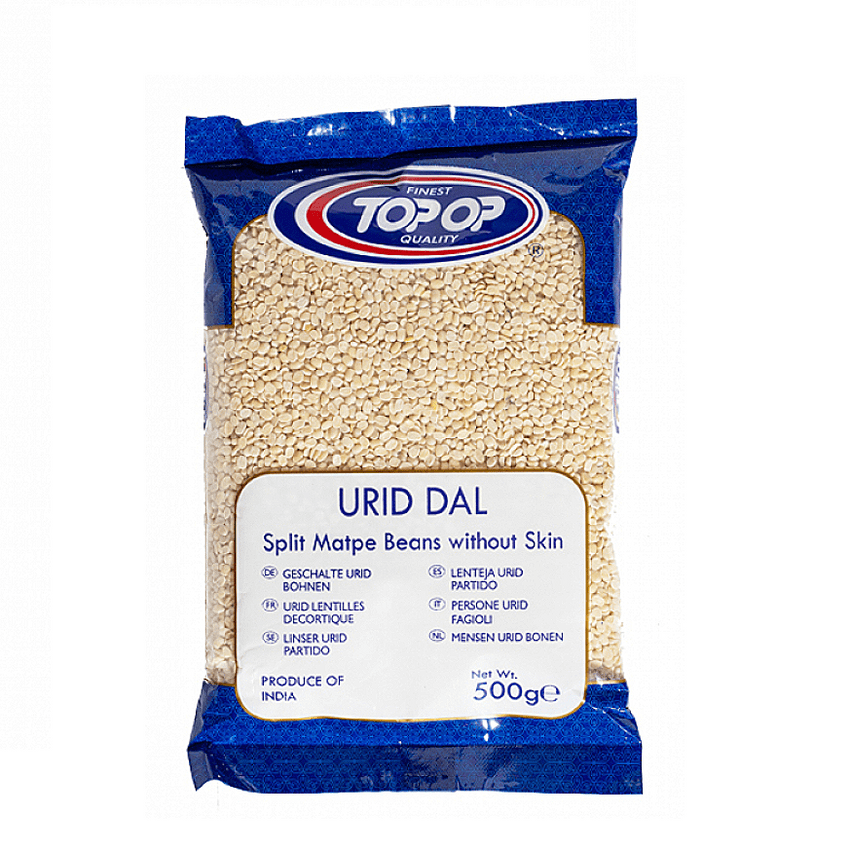 Urad Dal (White Urid Dal) (Peeled, Split Black Lentil) 500g | Buy Online at the Asian Cookshop