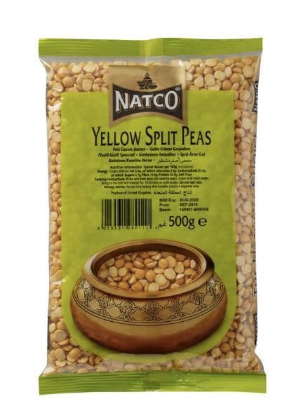 500g Yellow Split Peas | Buy Online at the Asian Cookshop