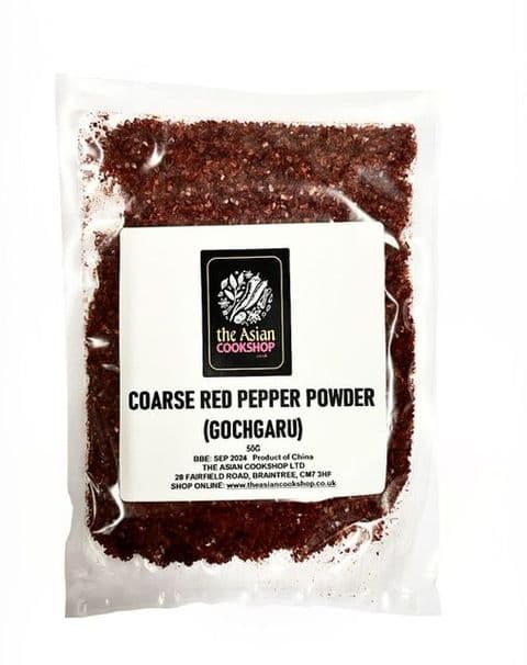50g Korean Gochugaru Chilli Flakes (Coarse Red Pepper Powder)