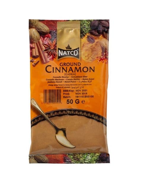 50g Natco Ground Cinnamon Powder (Cassia)