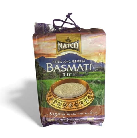 5KG Premium Extra Long Basmati Rice by Natco