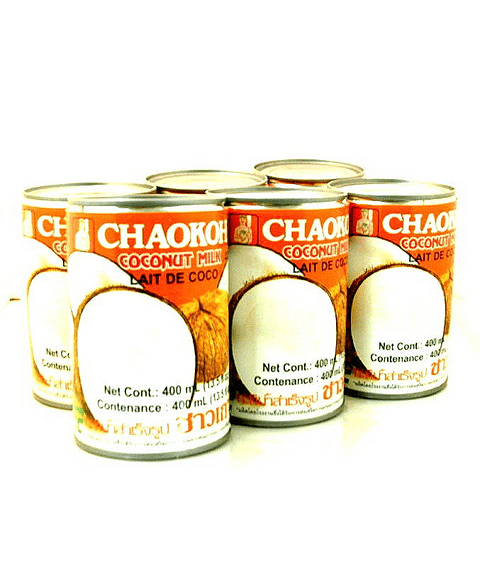 6 x 400ml CASE Chaokoh Thai Coconut Milk
