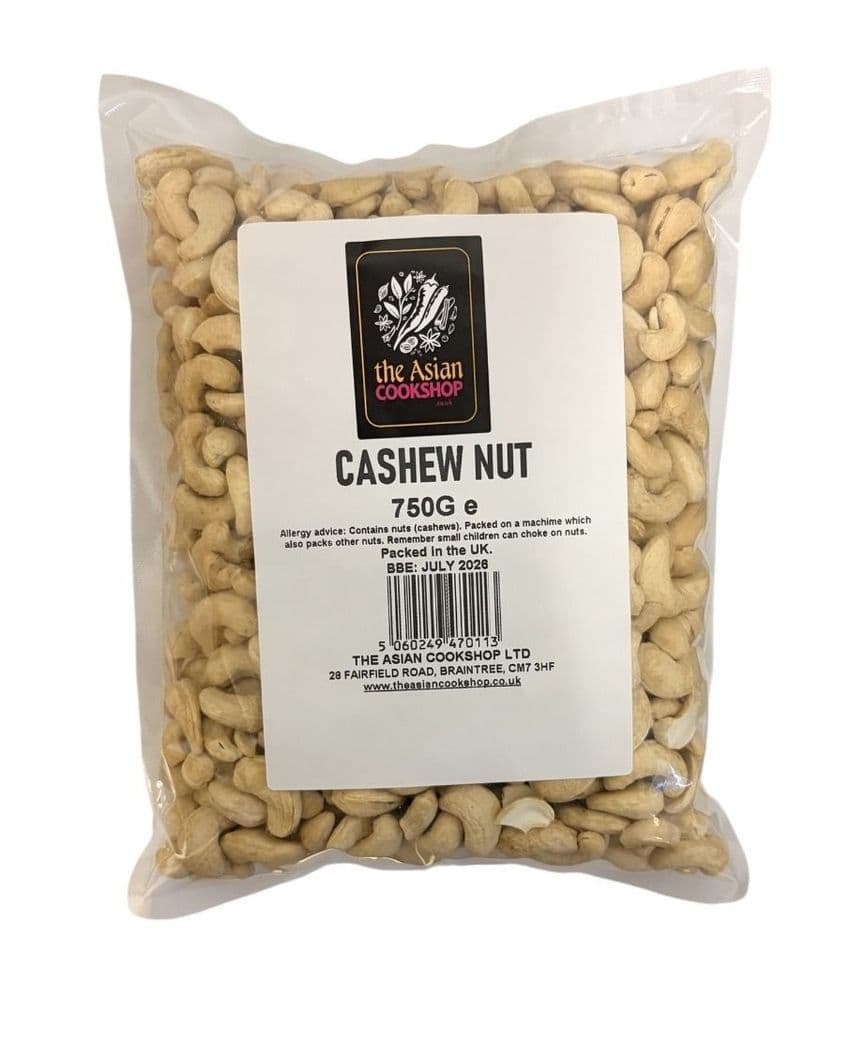 Bulk Cashew Nuts 750g | Buy Online at The Asian Cookshop.