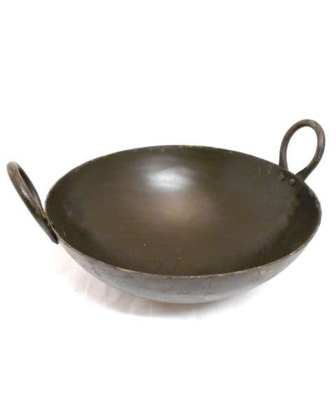 8'' Black Iron Karahi (Karhai, Kadai)