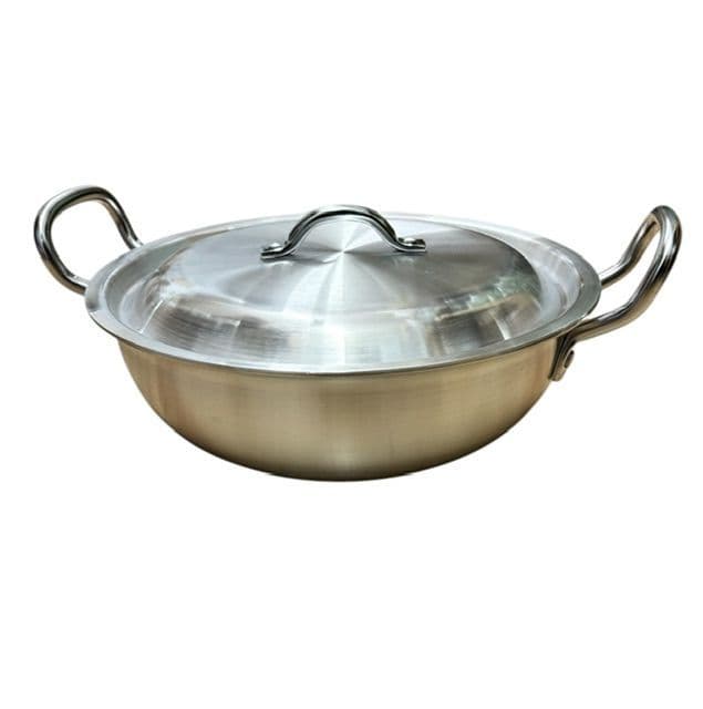 Aluminium Karahi With Lid | Buy Online at The Asian Cookshop.