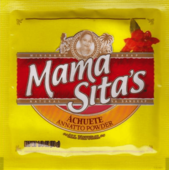 Annatto Powder (Achuete) (Achiote) by Mama Sita | Buy Online at the Asian Cookshop.